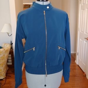 St John teal bomber jacket yellow label EUC…